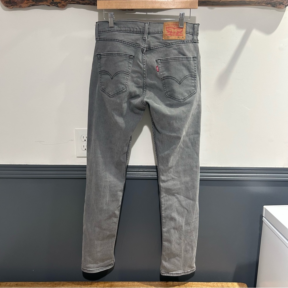 Levi's Gray Straight Men Denim Jeans Unisex